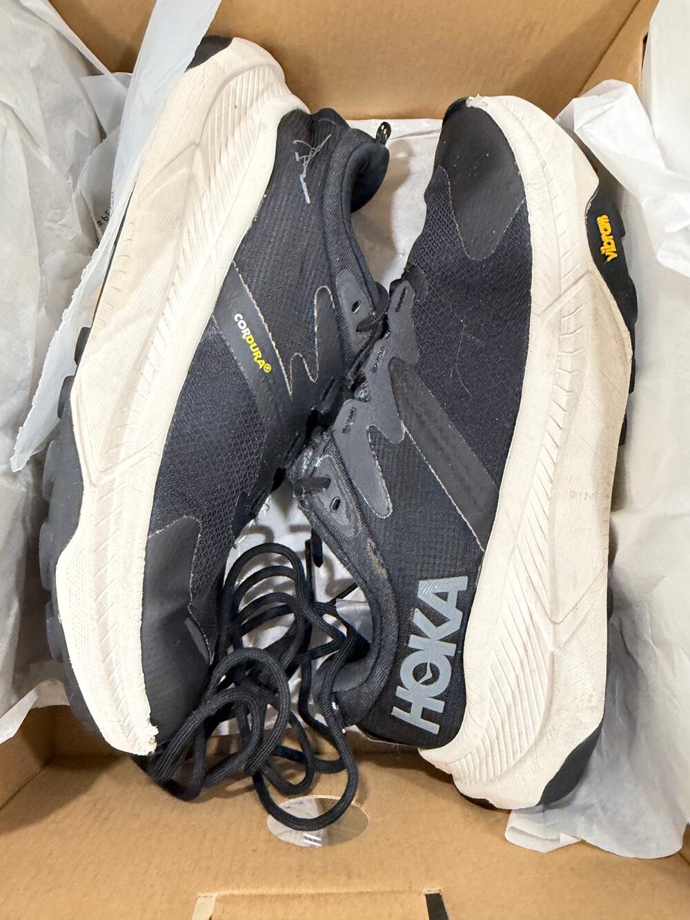 HOKA Women’s Transport Shoes  Sneakers - Size 7.5 D (Wide) - Black